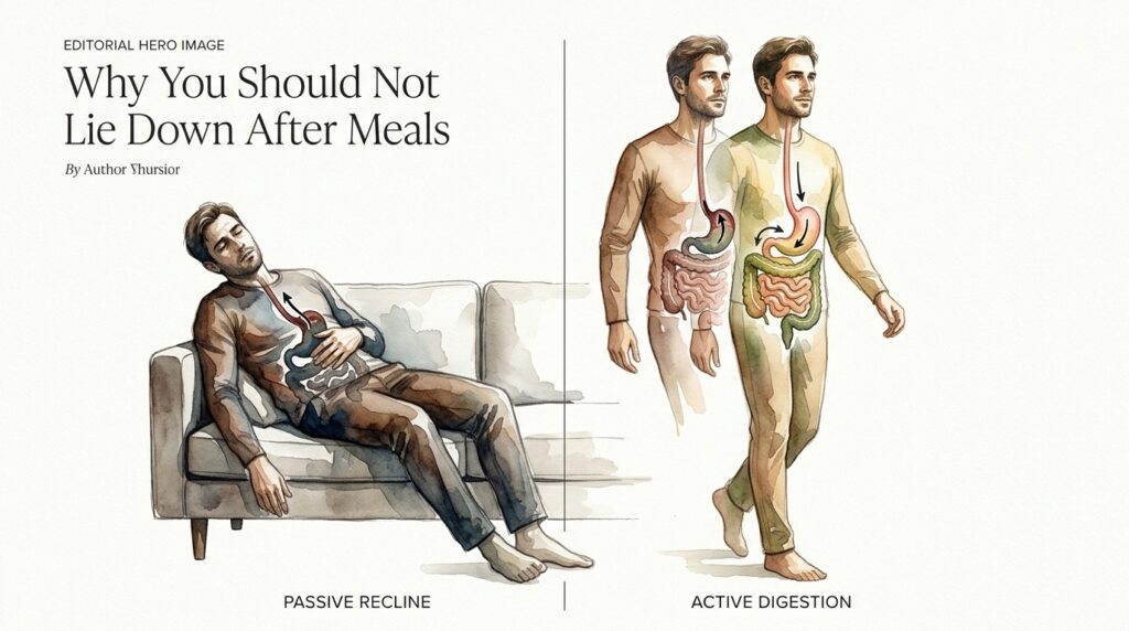Why You Should Not Lie Down After Meals